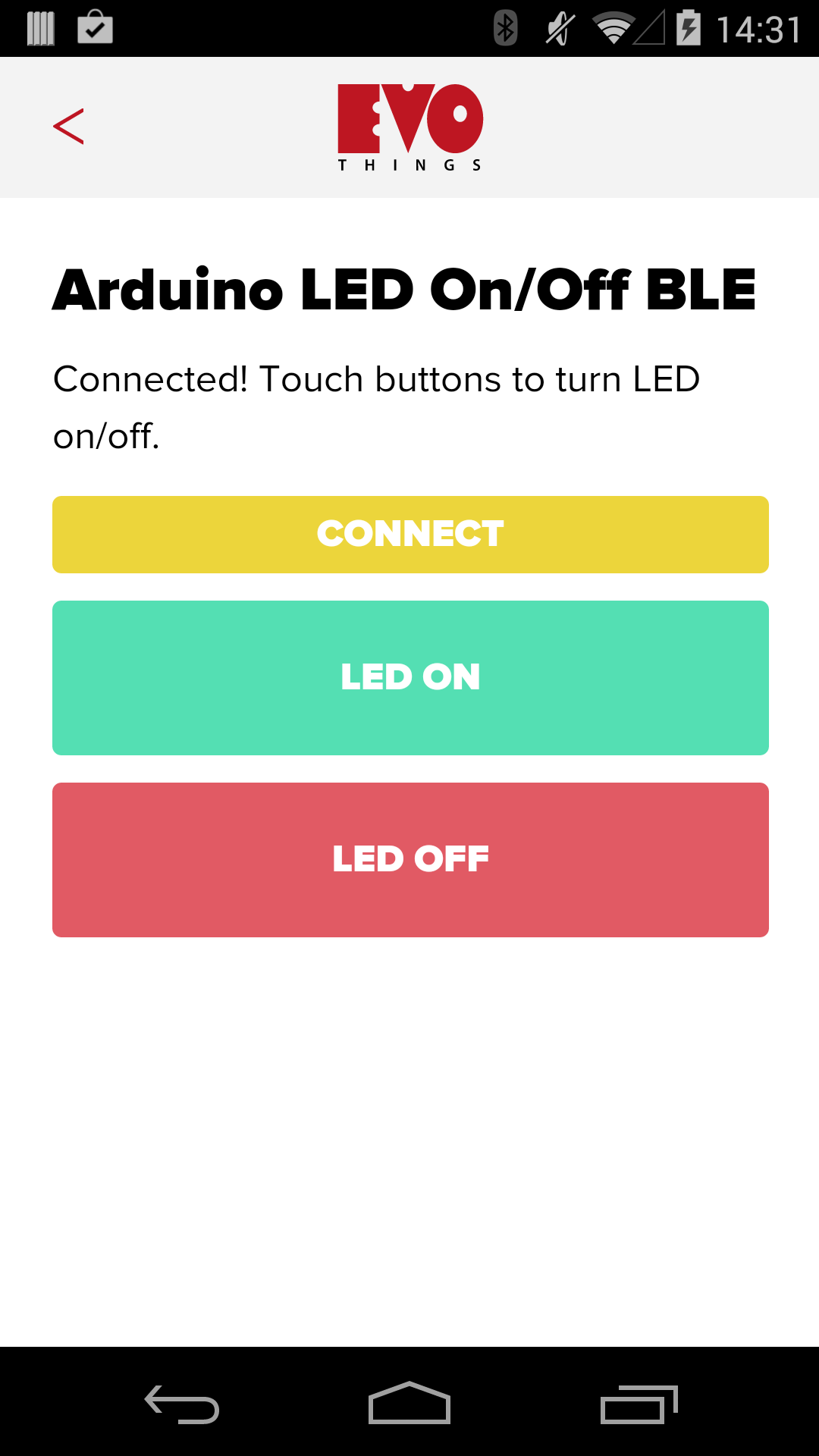 Arduino LED On/Off BLE