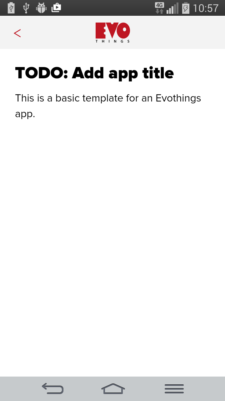 Basic Template App